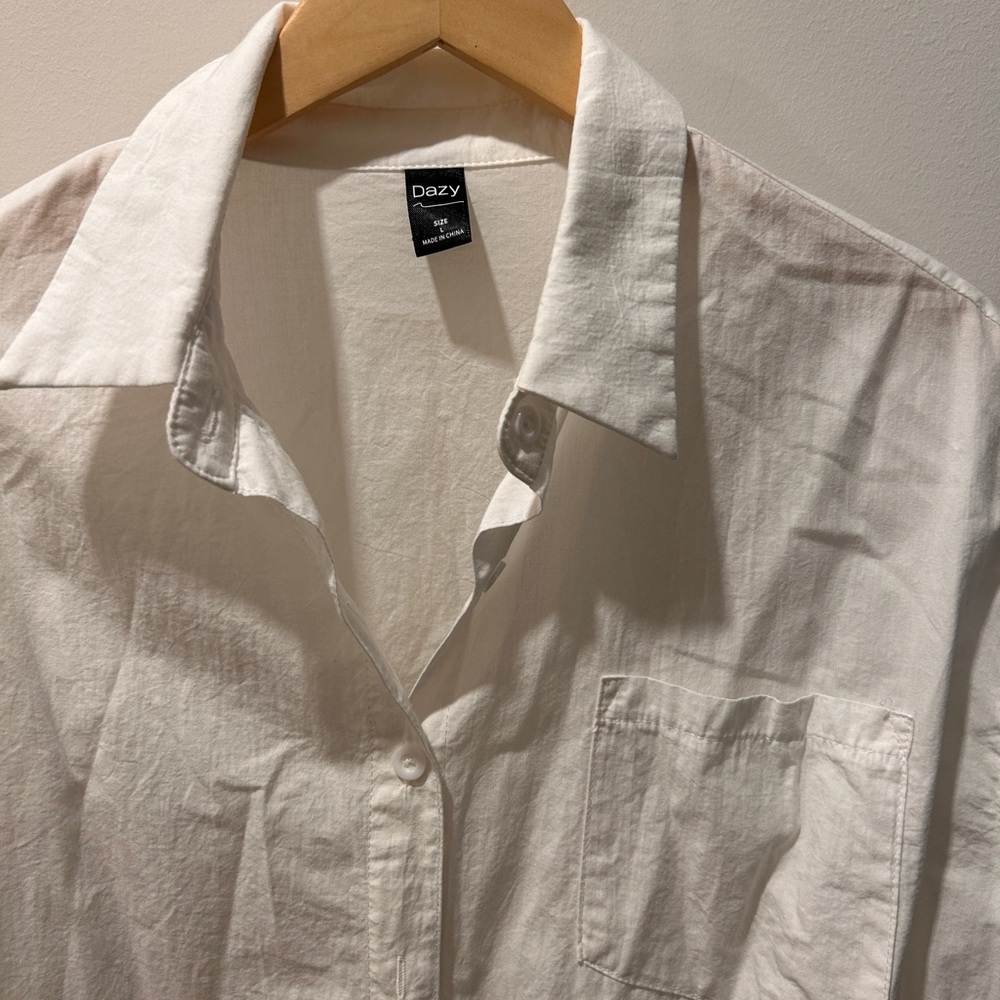 White button down